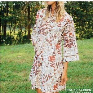 EEUC Tuckernuck Wildflower English Garden Indre Dress, size Large